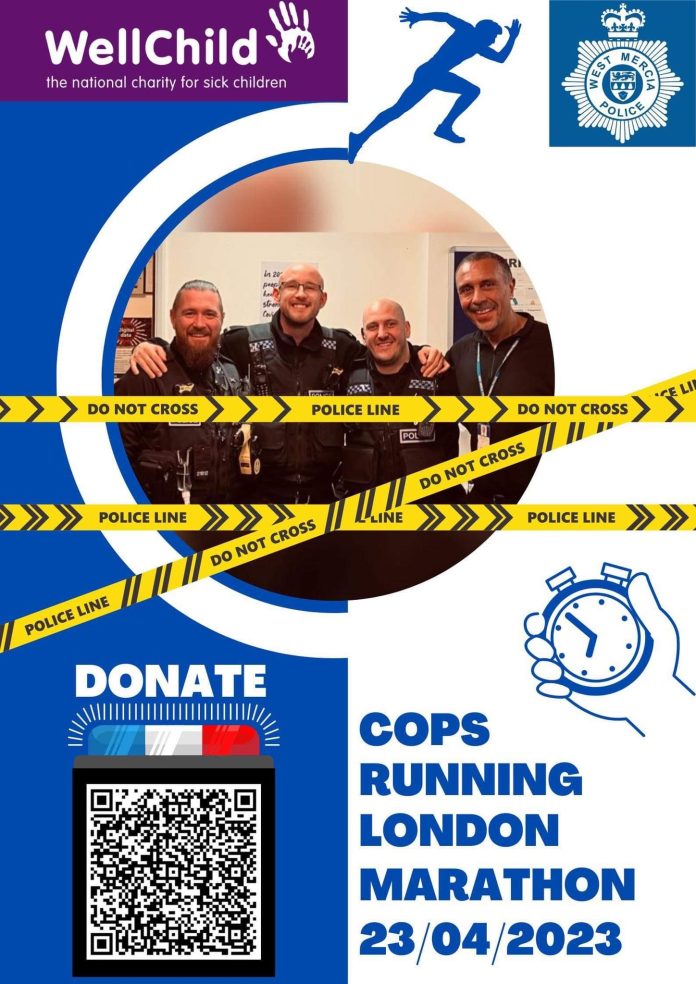  NEWS |  Four West Mercia Police officers from Hereford to run the 2023 London Marathon
