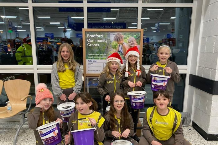 Brownies collect cash for £1 million cancer appeal
